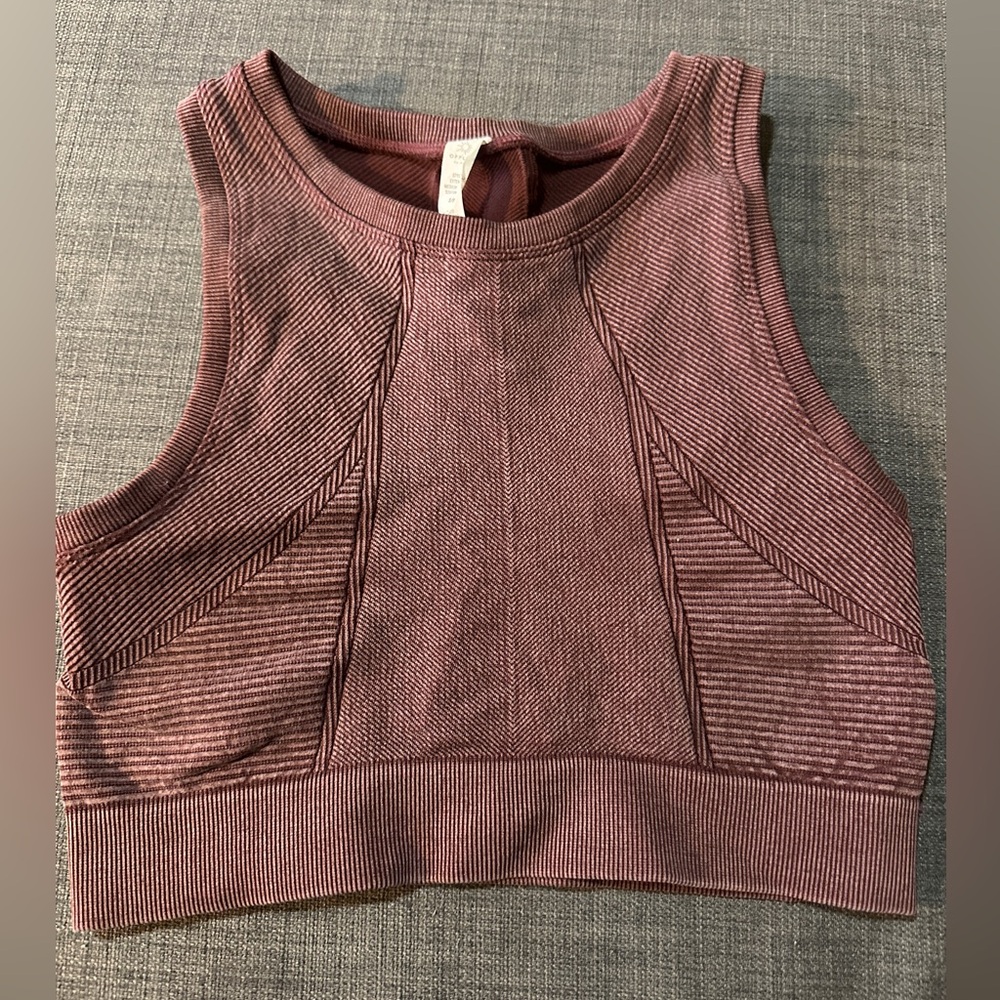 Aerie Ribbed Plum Tank Top
